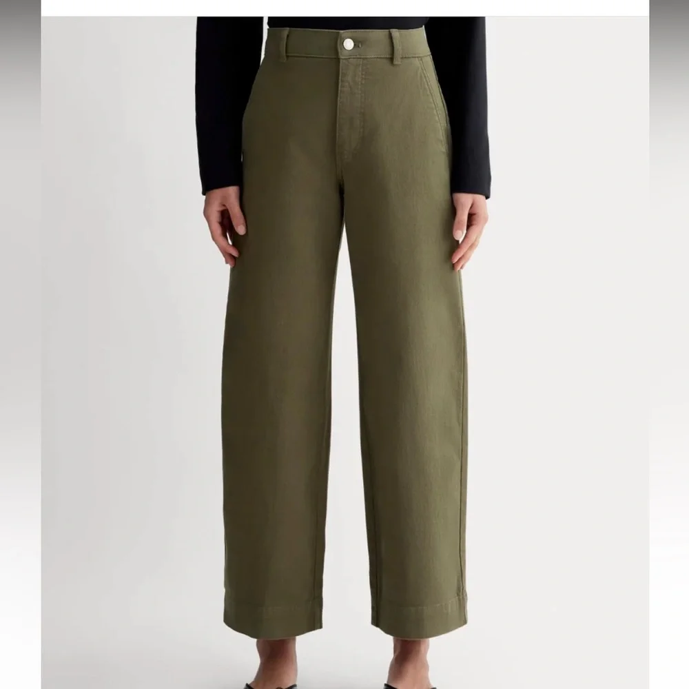 Everlane THE UTILITY WIDE-LEG PANT in Brown Sz 4 - Picture 1 of 5